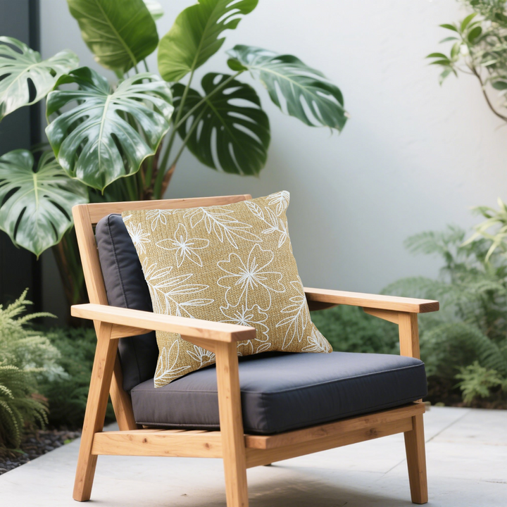Buy farmhouse furniture Outdoor/Indoor Decorative Throw Pillows, Waterproof Simulated Straw Weave 18x18 - Modern Cottage Farmhouse Furniture