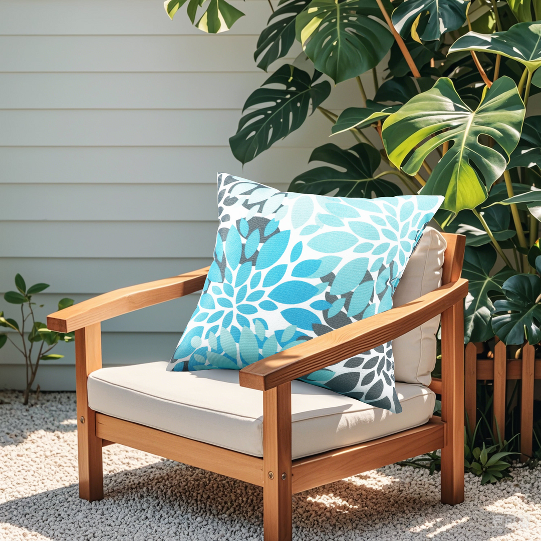 Buy farmhouse furniture Outdoor/Indoor Decorative Throw Pillows, Waterproof Simulated Straw Weave 18x18 - Modern Cottage Farmhouse Furniture