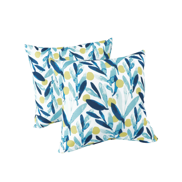 Buy farmhouse furniture Outdoor/Indoor Decorative Throw Pillows, Waterproof Simulated Straw Weave 18x18 - Modern Cottage Farmhouse Furniture