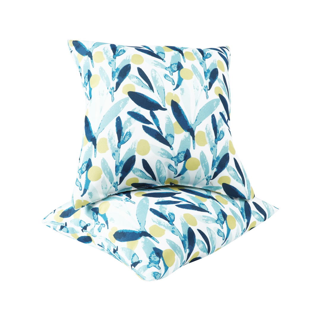 Buy farmhouse furniture Outdoor/Indoor Decorative Throw Pillows, Waterproof Simulated Straw Weave 18x18 - Modern Cottage Farmhouse Furniture