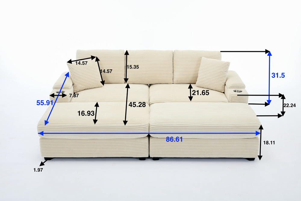 Buy farmhouse furniture Prairie • Modern American Cottage Farmhouse Style Modular Sofa Bed Set - Modern Cottage Farmhouse Furniture