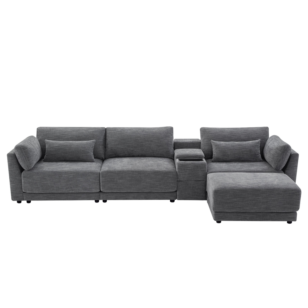 Riviera Moderno L- Shape Contemporary Modern Mediterranean Estate Sofa Sectional - Mediterranean Italian Contemporary Home Decor Furniture