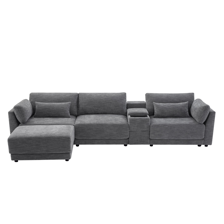 Riviera Moderno L- Shape Contemporary Modern Mediterranean Estate Sofa Sectional - Mediterranean Italian Contemporary Home Decor Furniture