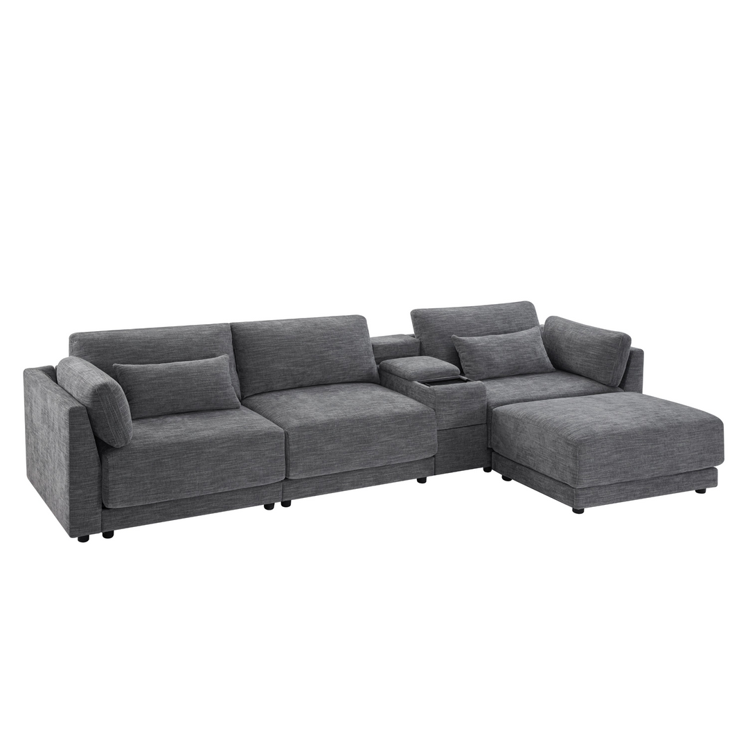 Riviera Moderno L- Shape Contemporary Modern Mediterranean Estate Sofa Sectional - Mediterranean Italian Contemporary Home Decor Furniture