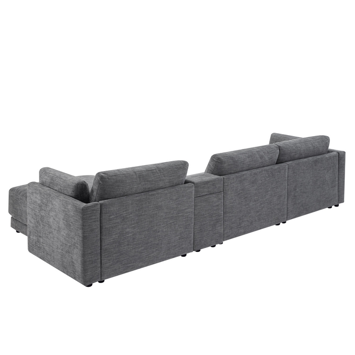 Riviera Moderno L- Shape Contemporary Modern Mediterranean Estate Sofa Sectional - Mediterranean Italian Contemporary Home Decor Furniture