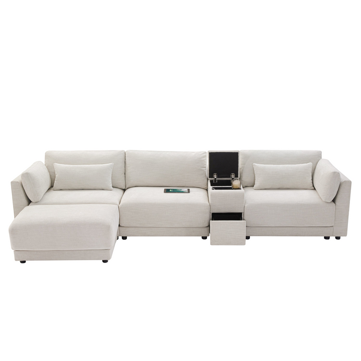 Riviera Moderno L- Shape Contemporary Modern Mediterranean Estate Sofa Sectional - Mediterranean Italian Contemporary Home Decor Furniture