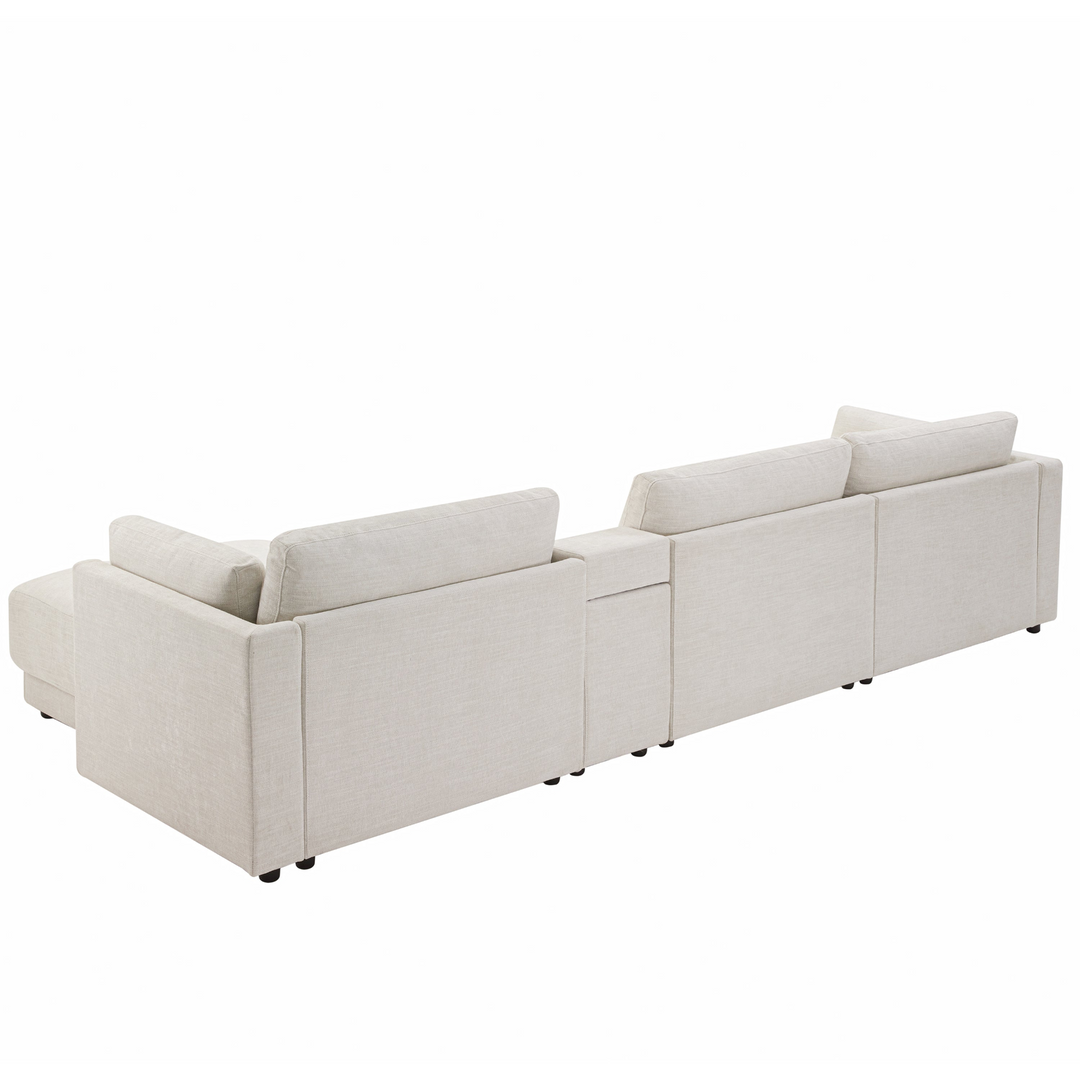 Riviera Moderno L- Shape Contemporary Modern Mediterranean Estate Sofa Sectional - Mediterranean Italian Contemporary Home Decor Furniture