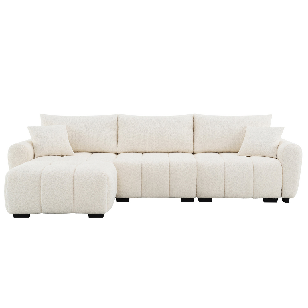 Marbella Grande Mediterranean Modular Contemporary Lounge L-shape Sofa Sectional - Mediterranean Tuscan Contemporary Home Decor Furniture