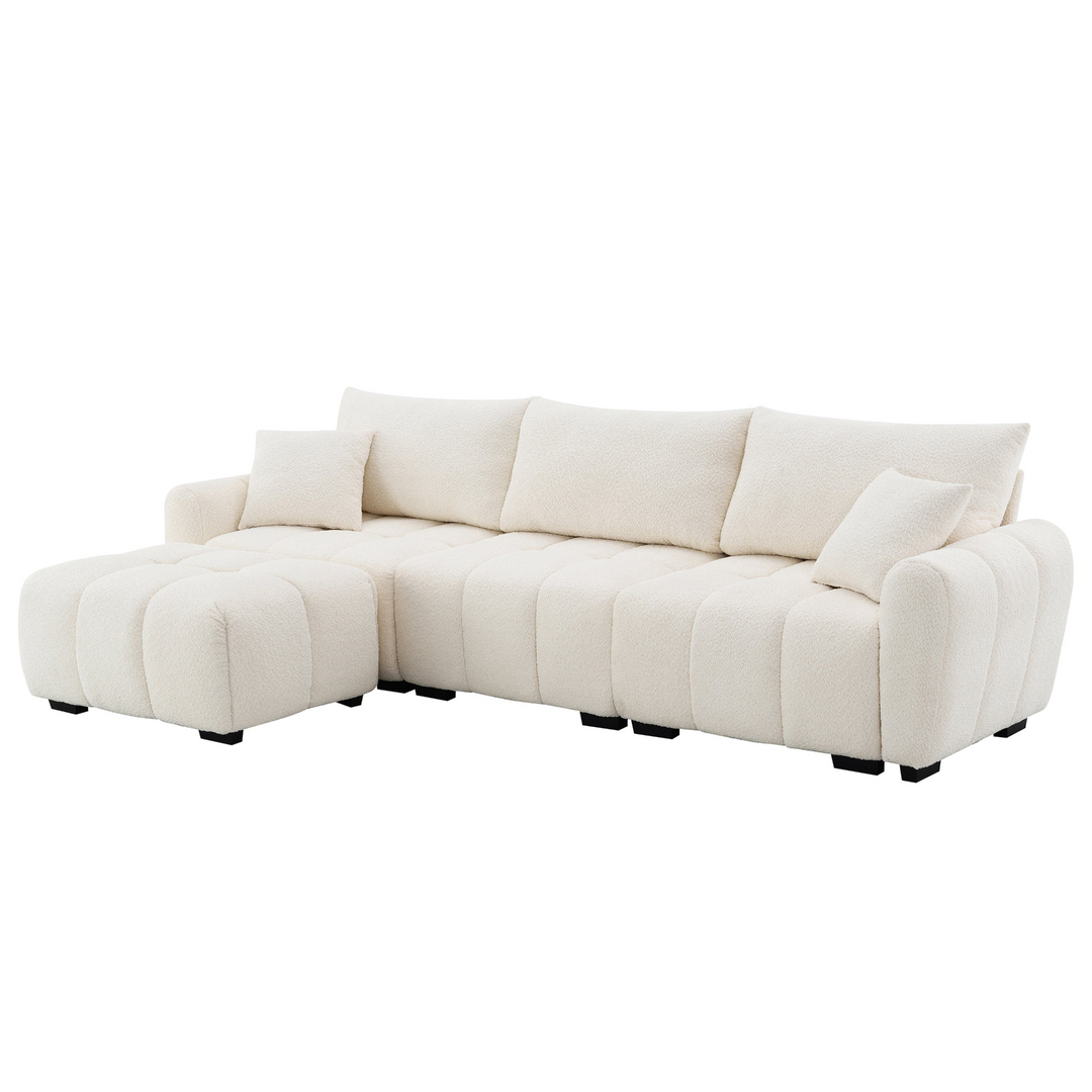Marbella Grande Mediterranean Modular Contemporary Lounge L-shape Sofa Sectional - Mediterranean Tuscan Contemporary Home Decor Furniture