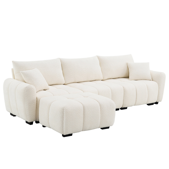 Marbella Grande Mediterranean Modular Contemporary Lounge L-shape Sofa Sectional - Mediterranean Tuscan Contemporary Home Decor Furniture