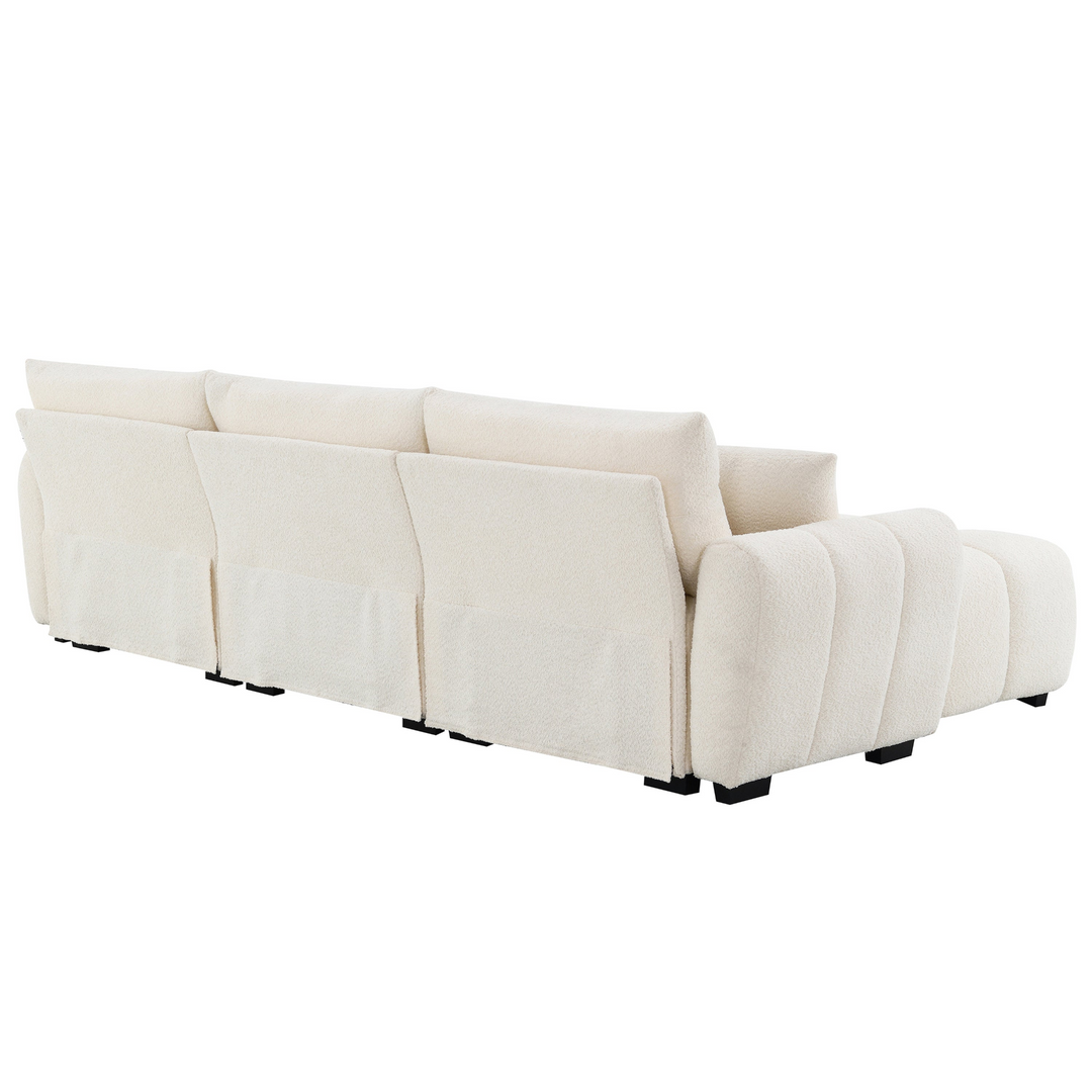 Marbella Grande Mediterranean Modular Contemporary Lounge L-shape Sofa Sectional - Mediterranean Tuscan Contemporary Home Decor Furniture