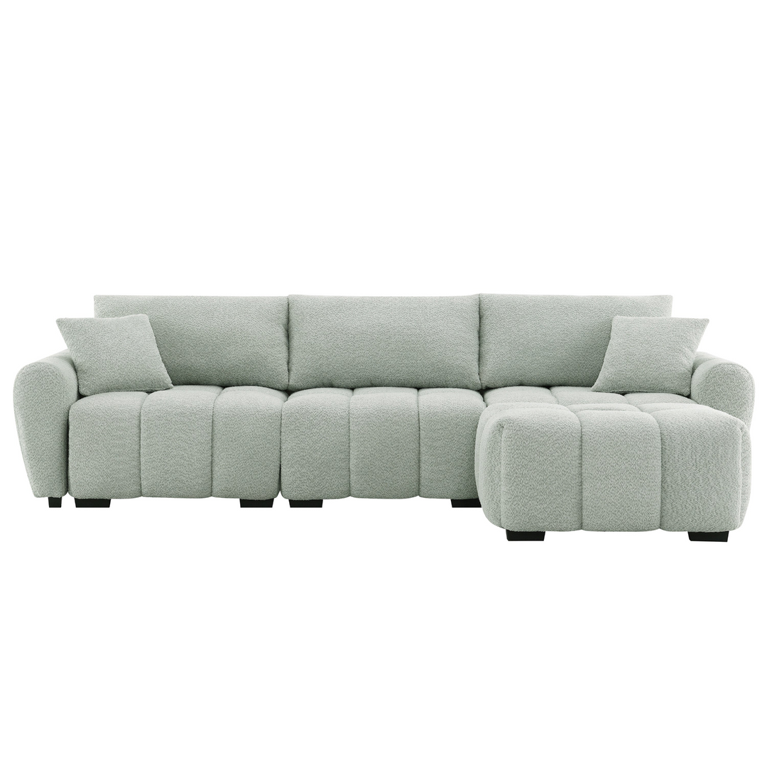 Marbella Grande Mediterranean Modular Contemporary Lounge L-shape Sofa Sectional - Mediterranean Tuscan Contemporary Home Decor Furniture