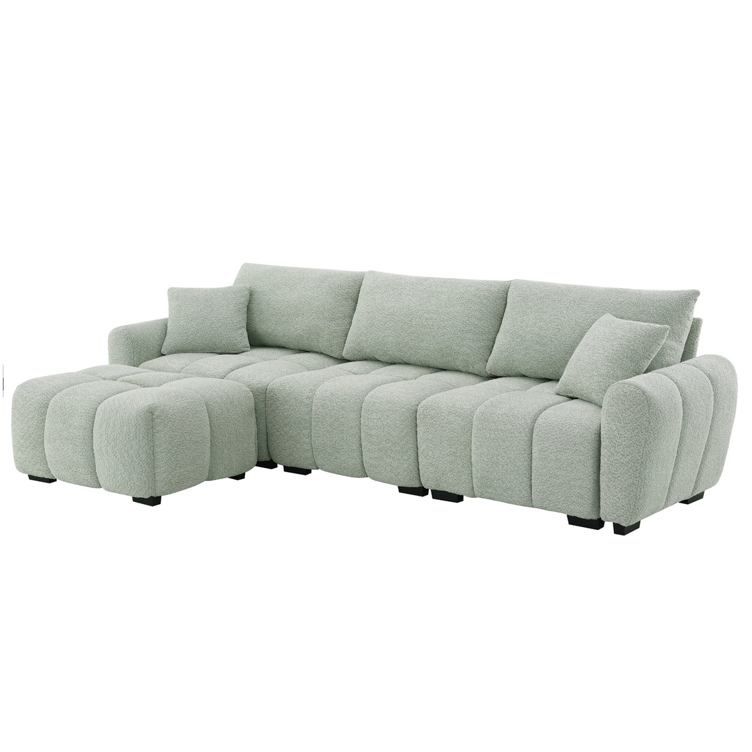 Marbella Grande Mediterranean Modular Contemporary Lounge L-shape Sofa Sectional - Mediterranean Tuscan Contemporary Home Decor Furniture