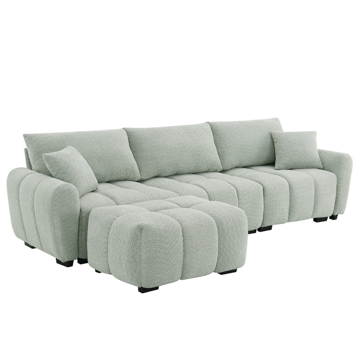 Marbella Grande Mediterranean Modular Contemporary Lounge L-shape Sofa Sectional - Mediterranean Tuscan Contemporary Home Decor Furniture