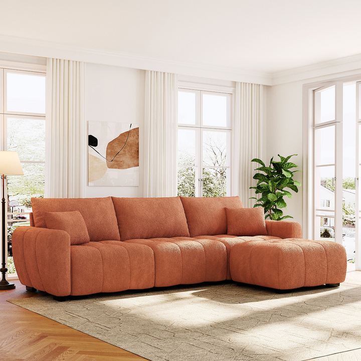 Marbella Grande Mediterranean Modular Contemporary Lounge L-shape Sofa Sectional - Mediterranean Tuscan Contemporary Home Decor Furniture