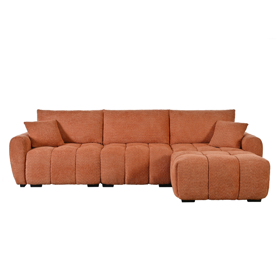 Marbella Grande Mediterranean Modular Contemporary Lounge L-shape Sofa Sectional - Mediterranean Tuscan Contemporary Home Decor Furniture