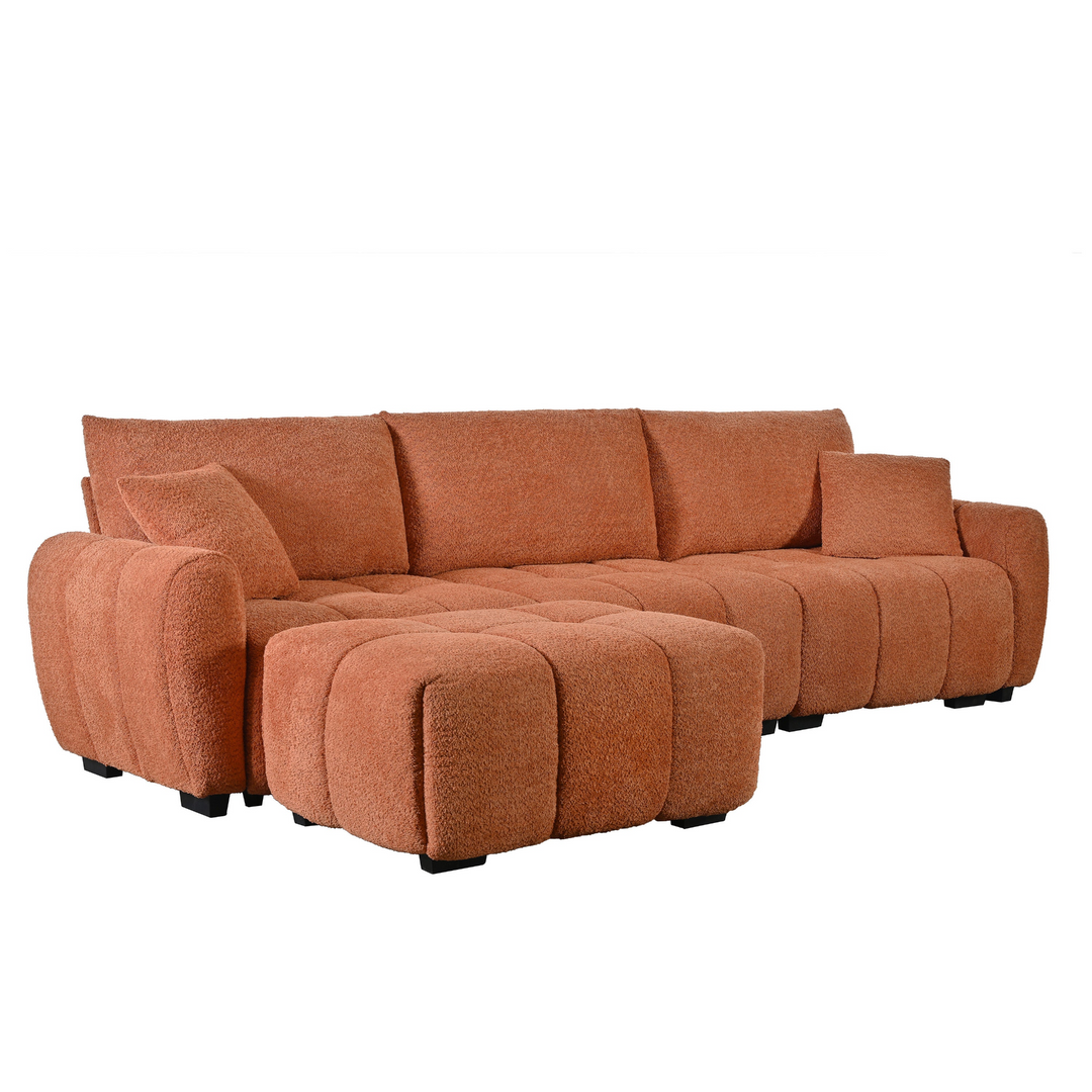 Marbella Grande Mediterranean Modular Contemporary Lounge L-shape Sofa Sectional - Mediterranean Tuscan Contemporary Home Decor Furniture