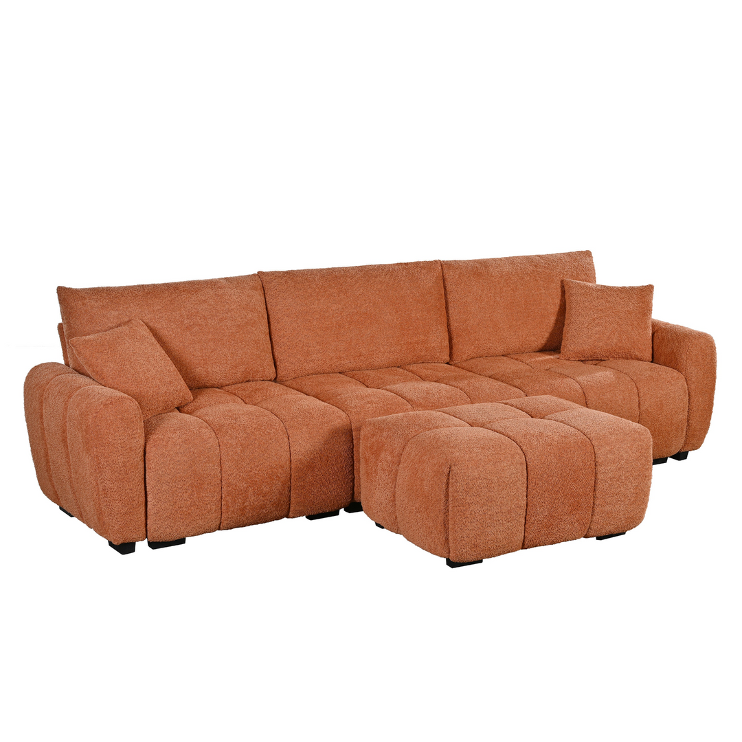 Marbella Grande Mediterranean Modular Contemporary Lounge L-shape Sofa Sectional - Mediterranean Tuscan Contemporary Home Decor Furniture