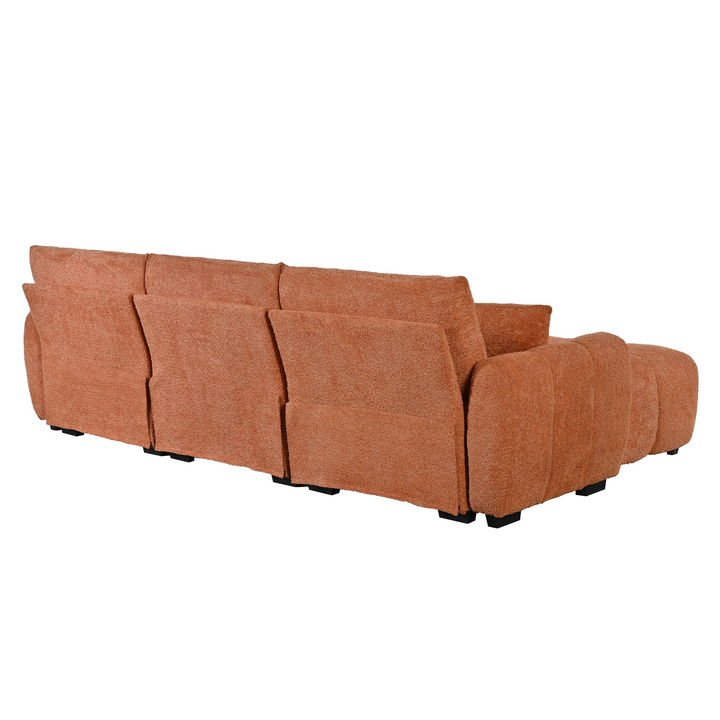 Marbella Grande Mediterranean Modular Contemporary Lounge L-shape Sofa Sectional - Mediterranean Tuscan Contemporary Home Decor Furniture