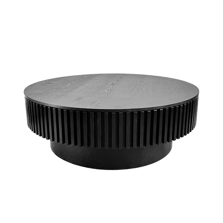 Round Mediterranean Farmhouse Coffee Table with Storage Solid Wood Veneered Modern Coffee Table - Mediterranean Tuscan Contemporary Home Decor Furniture