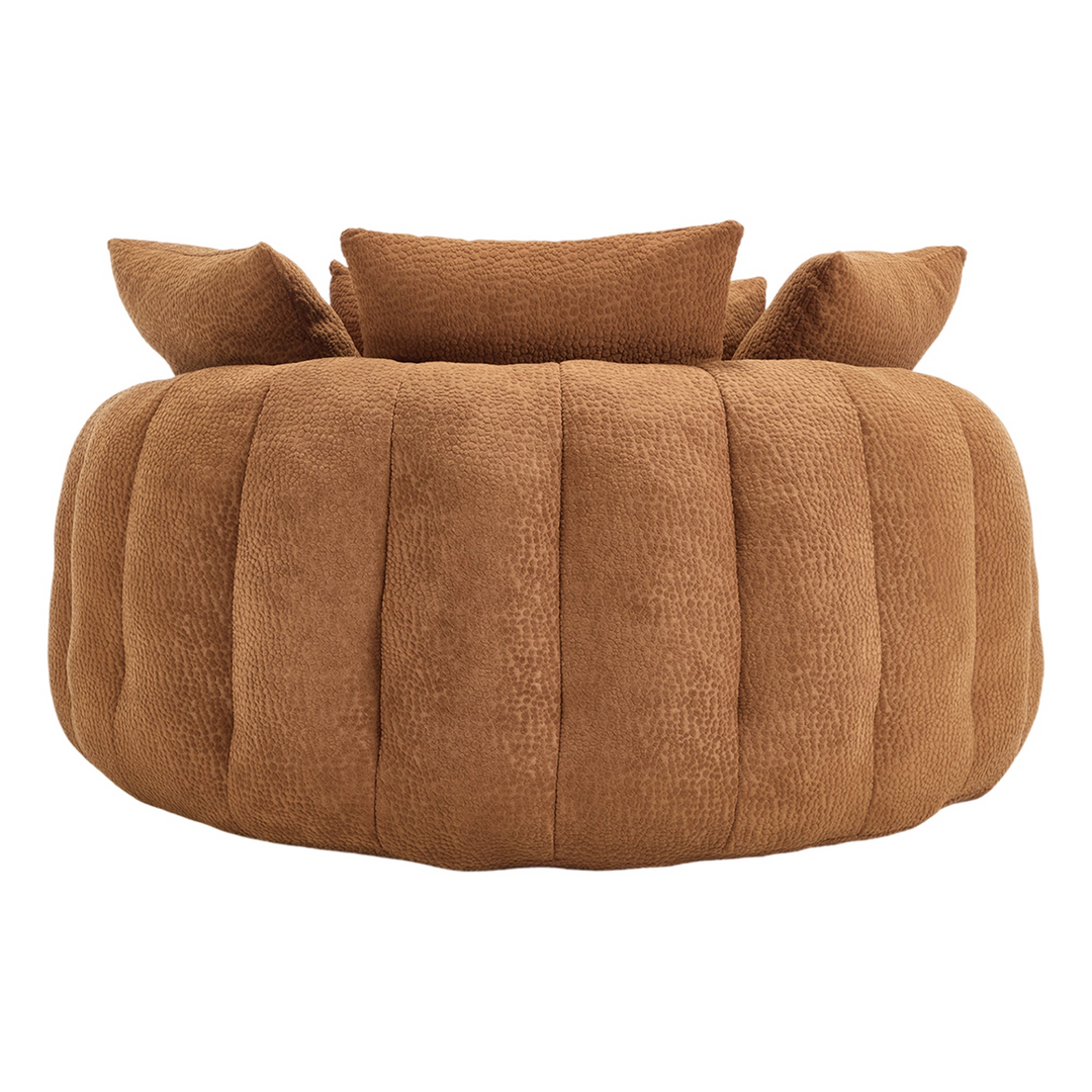 Buy farmhouse furniture Oversized Modern Cottage Farmhouse Oval Upholstered Bean Bag Sofa - Modern Cottage Farmhouse Furniture