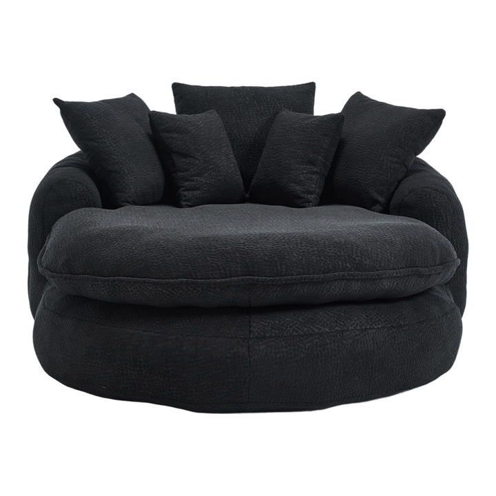 Buy farmhouse furniture Oversized Modern Cottage Farmhouse Oval Upholstered Bean Bag Sofa - Modern Cottage Farmhouse Furniture