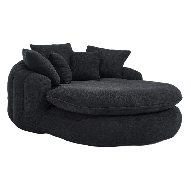Buy farmhouse furniture Oversized Modern Cottage Farmhouse Oval Upholstered Bean Bag Sofa - Modern Cottage Farmhouse Furniture