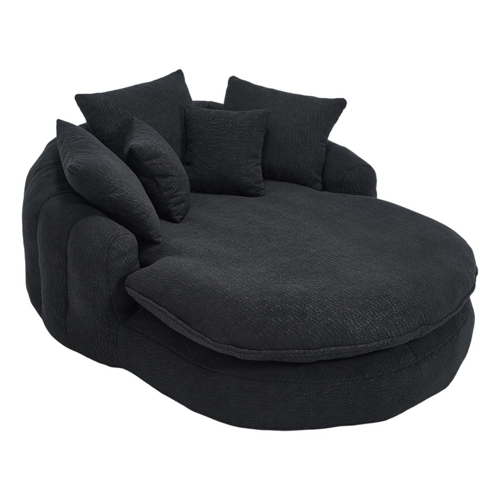 Buy farmhouse furniture Oversized Modern Cottage Farmhouse Oval Upholstered Bean Bag Sofa - Modern Cottage Farmhouse Furniture