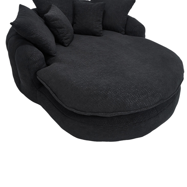 Buy farmhouse furniture Oversized Modern Cottage Farmhouse Oval Upholstered Bean Bag Sofa - Modern Cottage Farmhouse Furniture