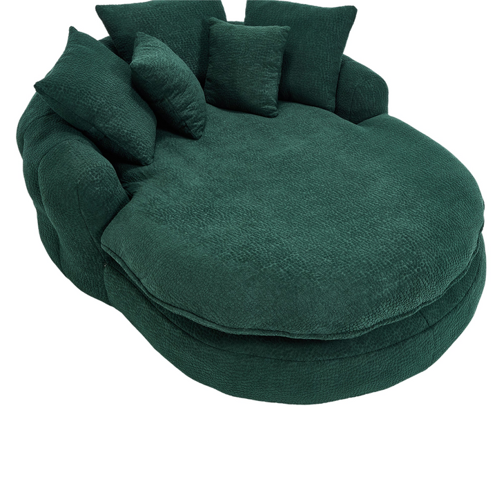 Buy farmhouse furniture Oversized Modern Cottage Farmhouse Oval Upholstered Bean Bag Sofa - Modern Cottage Farmhouse Furniture