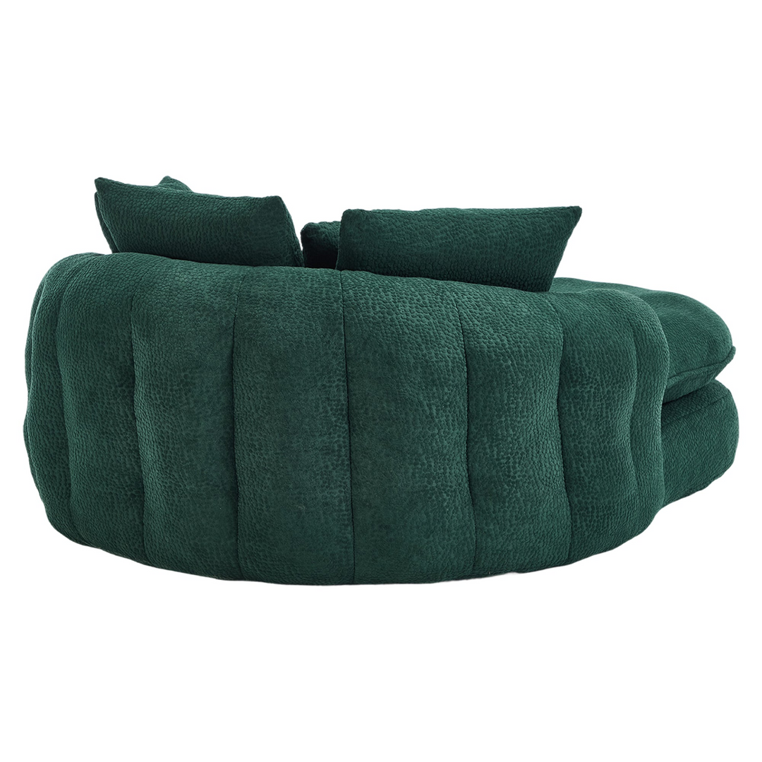 Buy farmhouse furniture Oversized Modern Cottage Farmhouse Oval Upholstered Bean Bag Sofa - Modern Cottage Farmhouse Furniture