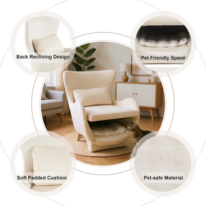 Buy farmhouse furniture Siena Verde Pet-Friendly Upholstered Contemporary Mediterranean Accent Chair - Modern Cottage Farmhouse Furniture