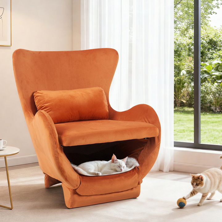 Buy farmhouse furniture Siena Verde Pet-Friendly Upholstered Contemporary Mediterranean Accent Chair - Modern Cottage Farmhouse Furniture