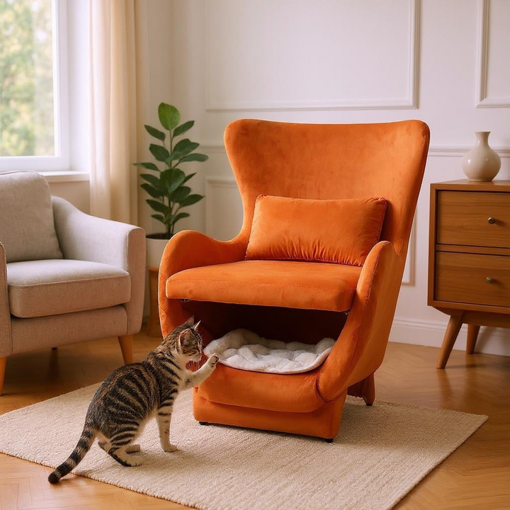 Buy farmhouse furniture Siena Verde Pet-Friendly Upholstered Contemporary Mediterranean Accent Chair - Modern Cottage Farmhouse Furniture