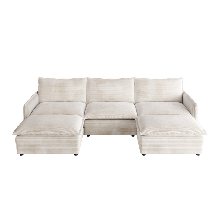 La Brisa Mediterranean Upholstery Cloud Modular Sectional - Mediterranean Tuscan Contemporary Home Decor Furniture