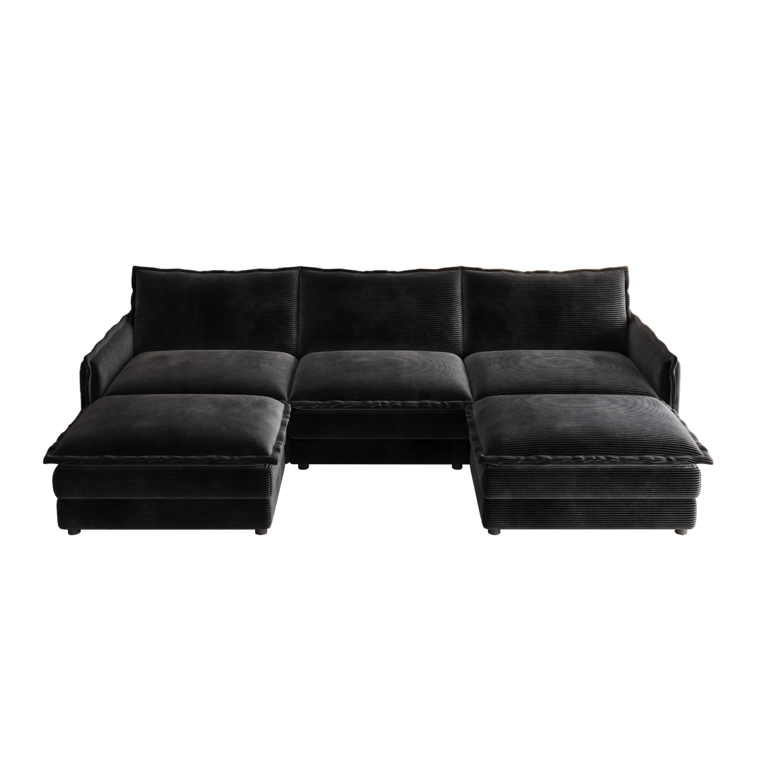 La Brisa Mediterranean Upholstery Cloud Modular Sectional - Mediterranean Tuscan Contemporary Home Decor Furniture