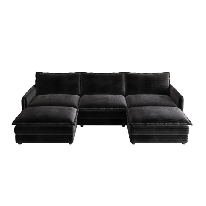 La Brisa Mediterranean Upholstery Cloud Modular Sectional - Mediterranean Tuscan Contemporary Home Decor Furniture