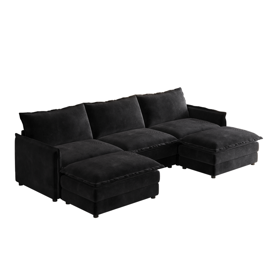 La Brisa Mediterranean Upholstery Cloud Modular Sectional - Mediterranean Tuscan Contemporary Home Decor Furniture