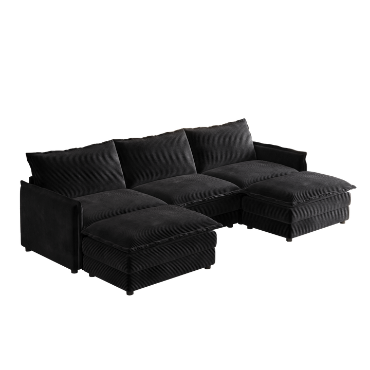 La Brisa Mediterranean Upholstery Cloud Modular Sectional - Mediterranean Tuscan Contemporary Home Decor Furniture