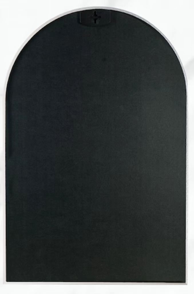 Elegant 20x30 Inch Arched Bathroom Mirror with Metal Frame - Wall Mounted Vanity Mirror for Modern Decor - Mediterranean Italian Contemporary Home Decor Furniture