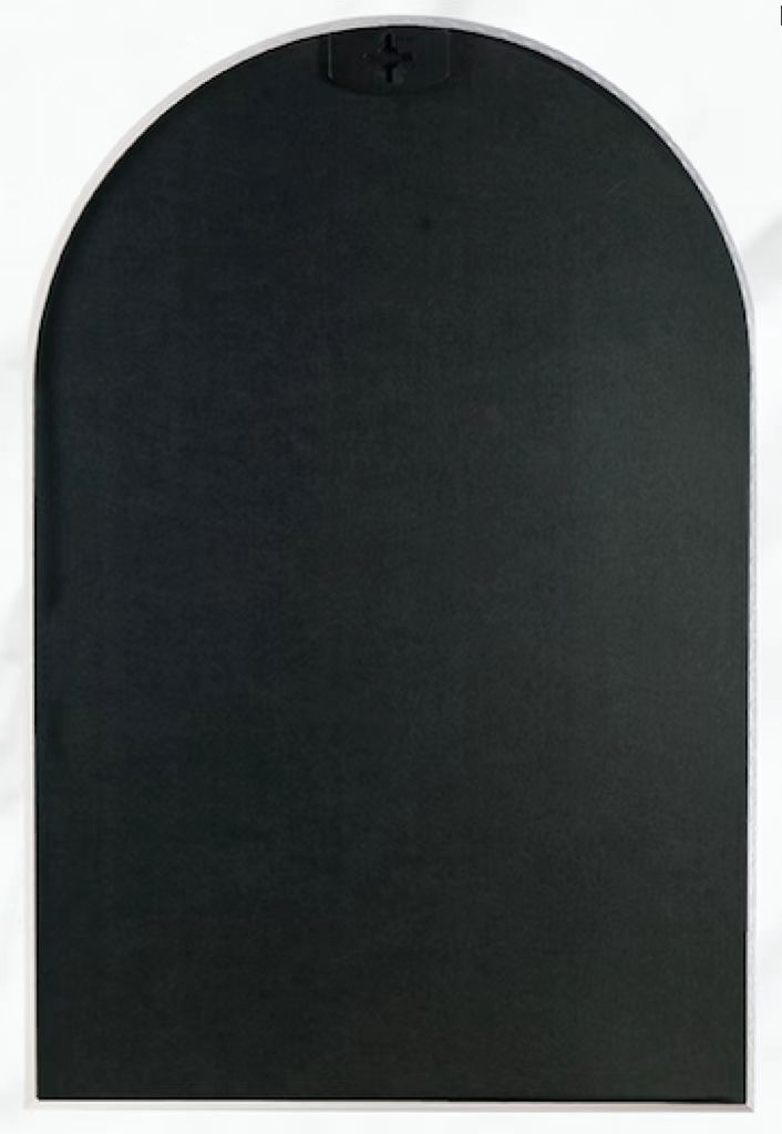 Elegant 20x30 Inch Arched Bathroom Mirror with Metal Frame - Wall Mounted Vanity Mirror for Modern Decor - Mediterranean Italian Contemporary Home Decor Furniture