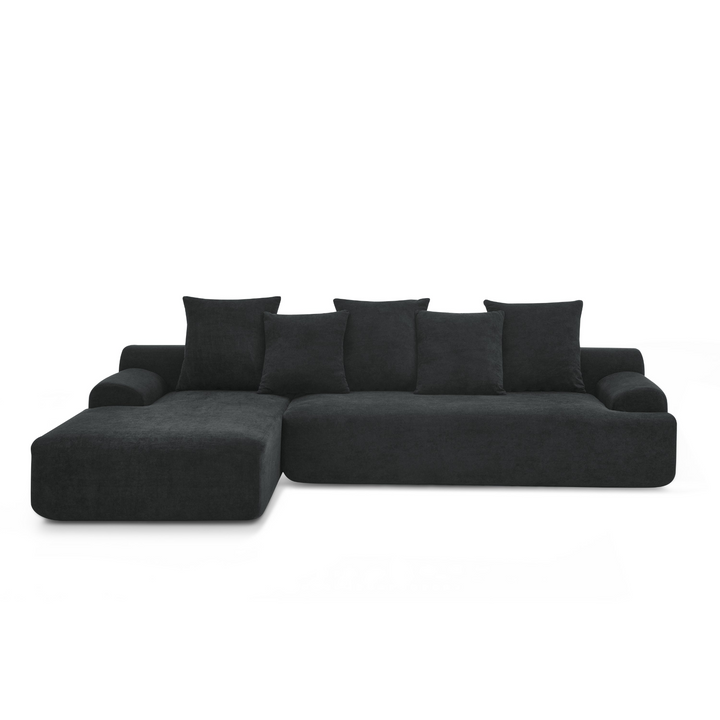 Buy farmhouse furniture Olive Green Mediterranean Tuscan Upholstered L-Shape Modular Compressed Sofa - Modern Cottage Farmhouse Furniture