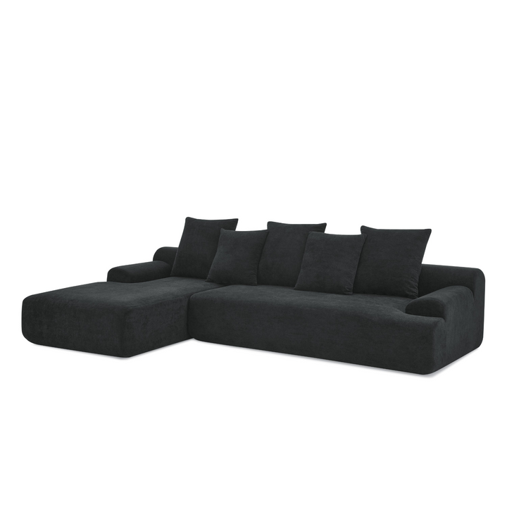Buy farmhouse furniture Olive Green Mediterranean Tuscan Upholstered L-Shape Modular Compressed Sofa - Modern Cottage Farmhouse Furniture