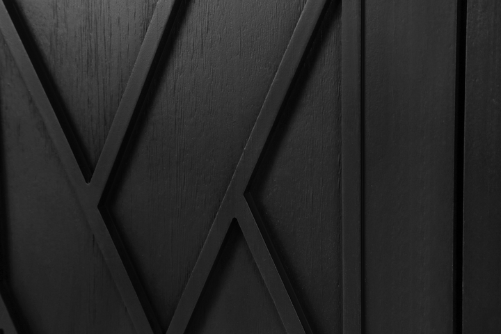 Buy farmhouse furniture Mediterranean Blue Lacquered Wooden Modern Farmhouse Buffet Cabinet Sideboard - Modern Cottage Farmhouse Furniture