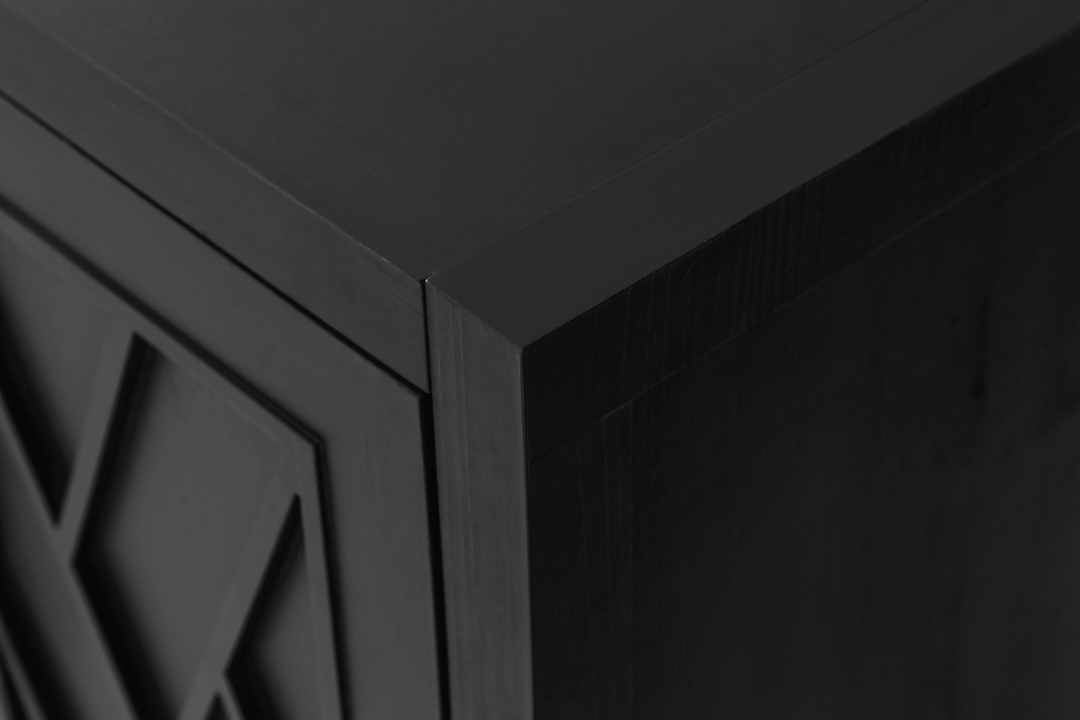 Buy farmhouse furniture Mediterranean Blue Lacquered Wooden Modern Farmhouse Buffet Cabinet Sideboard - Modern Cottage Farmhouse Furniture