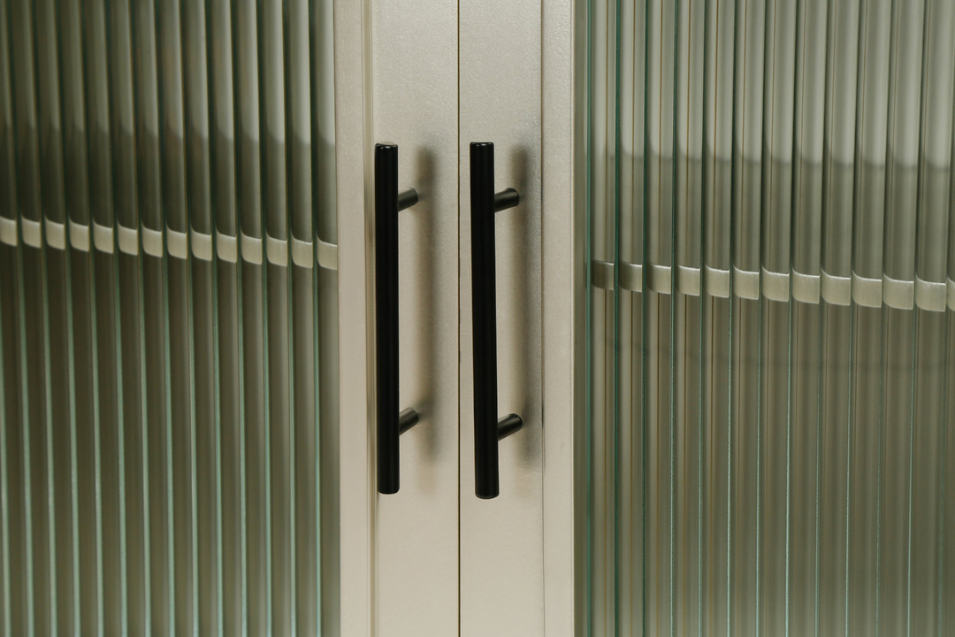 Teal TV Stand for 65+ Inch TV Console with Storage Cabinet & Shelves for Living Room - Mediterranean Italian Contemporary Home Decor Furniture