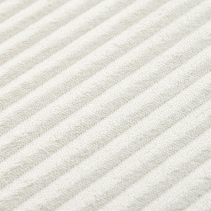 Le Marie • White L-Shaped Modular Modern European Farmhouse Style Sofa Bed in Corduroy - Mediterranean Italian Contemporary Home Decor Furniture