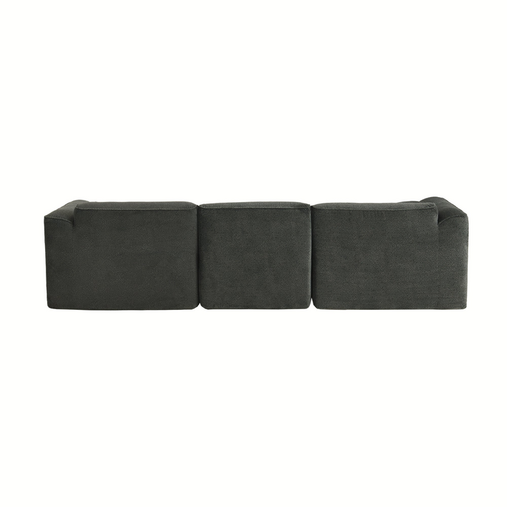 Buy farmhouse furniture Luxury living-room double-needle velvet sofa with sponge seat cushions and detachable stool - Modern Cottage Farmhouse Furniture