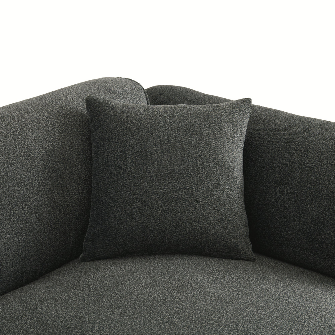 Buy farmhouse furniture Luxury living-room double-needle velvet sofa with sponge seat cushions and detachable stool - Modern Cottage Farmhouse Furniture