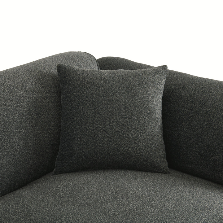 Buy farmhouse furniture Luxury living-room double-needle velvet sofa with sponge seat cushions and detachable stool - Modern Cottage Farmhouse Furniture